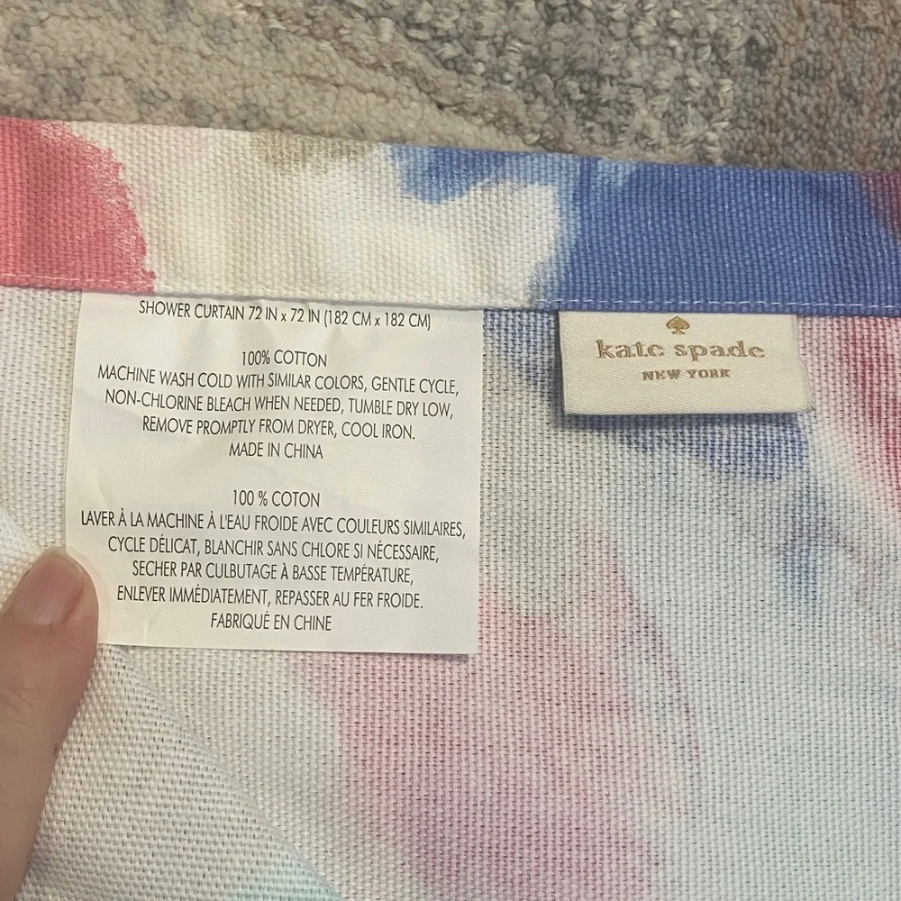 Kate Spade Paintball pattern shower curtain
